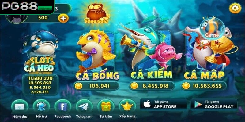 Tính năng game bắn cá đa dạng, hút hội viên